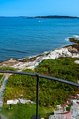 View From Burnt Island Light Tower in Maine